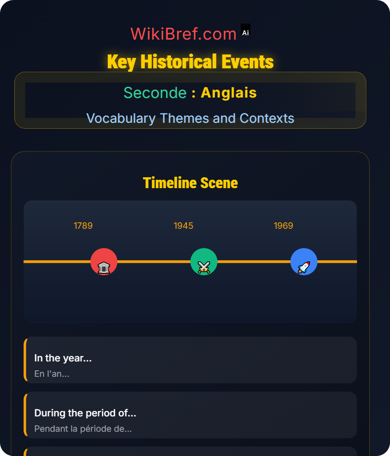 Historical and Cultural Contexts Vocabulary Themes and Contexts