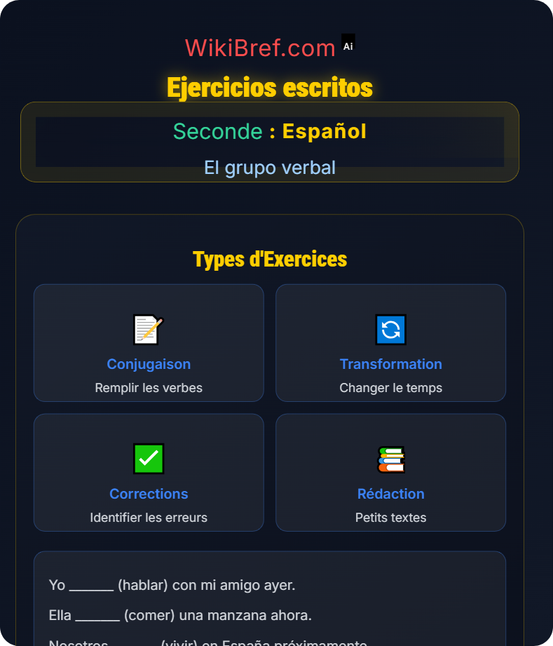 Verbos regulares e irregulares El grupo verbal