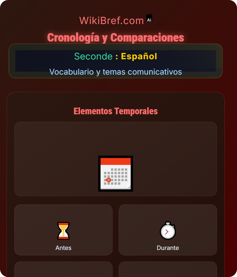 Historia y acontecimientos Vocabulario y temas comunicativos