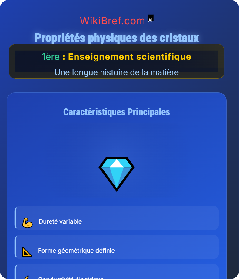 Les édifices ordonnés : les cristaux Une longue histoire de la matière