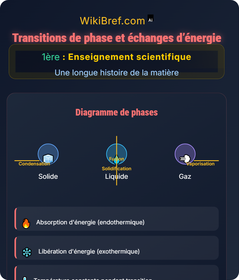 Interactions entre matière et énergie Une longue histoire de la matière