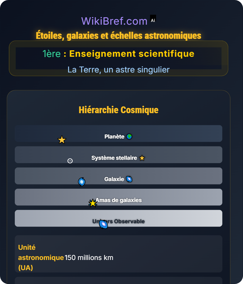 La Terre dans l'Univers La Terre, un astre singulier