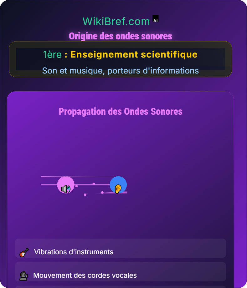 Le son, phénomène vibratoire Son et musique, porteurs d'informations