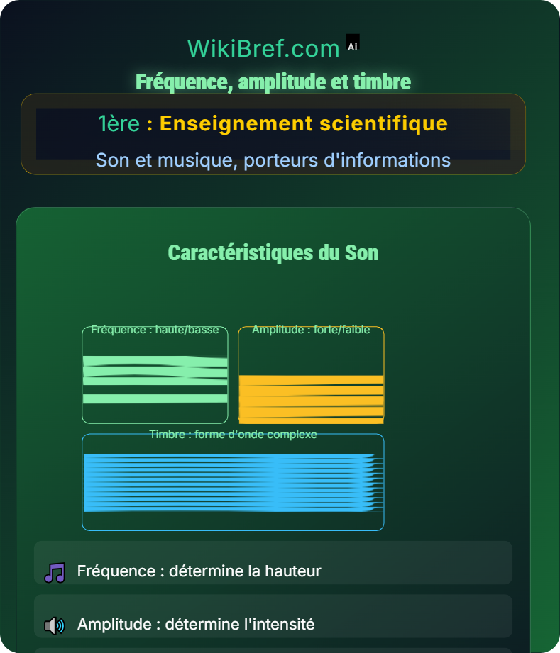 Le son, phénomène vibratoire Son et musique, porteurs d'informations