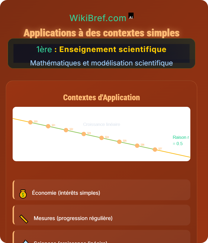 Croissance linéaire et suites arithmétiques Mathématiques et modélisation scientifique