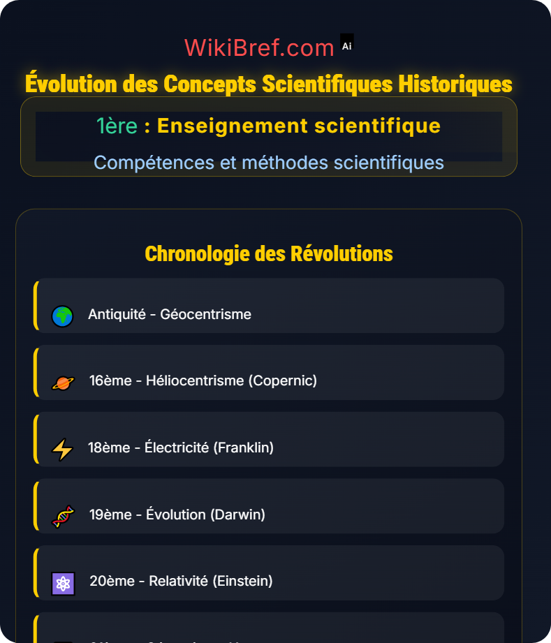 Histoire et impacts des sciences Compétences et méthodes scientifiques