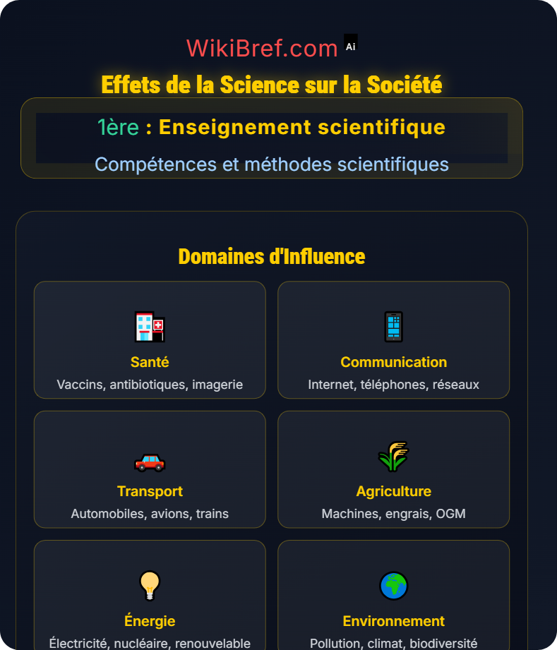 Histoire et impacts des sciences Compétences et méthodes scientifiques
