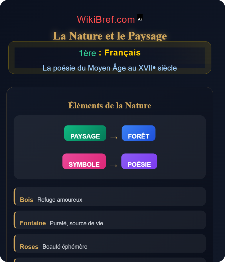 Thèmes majeurs de la poésie La poésie du Moyen Âge au XVIIᵉ siècle