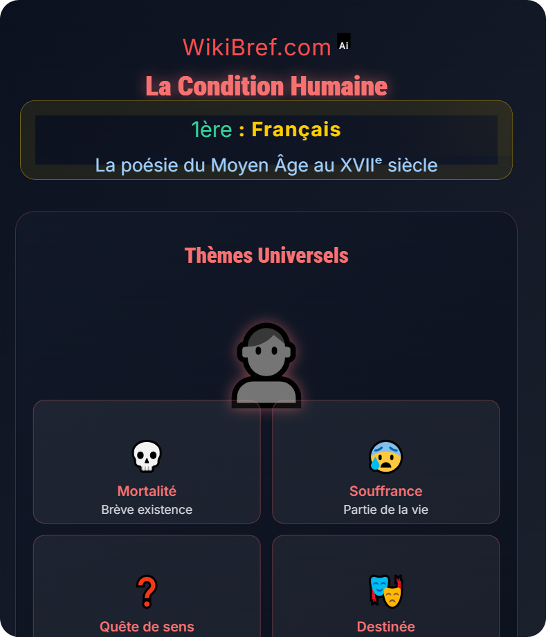 Thèmes majeurs de la poésie La poésie du Moyen Âge au XVIIᵉ siècle