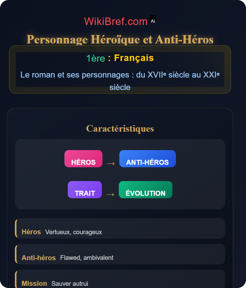 Le personnage de roman : fonctions et types Le roman et ses personnages : du XVIIᵉ siècle au XXIᵉ siècle