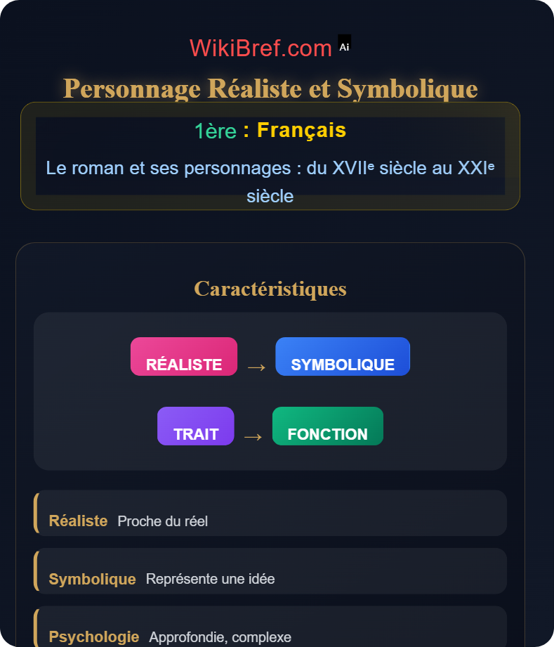 Le personnage de roman : fonctions et types Le roman et ses personnages : du XVIIᵉ siècle au XXIᵉ siècle