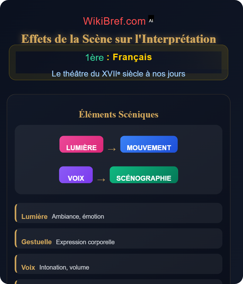 Représentation et mise en scène Le théâtre du XVIIᵉ siècle à nos jours