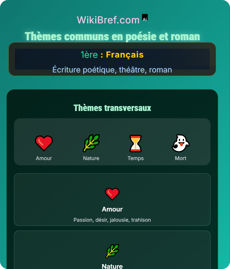 Approches comparatives Écriture poétique, théâtre, roman