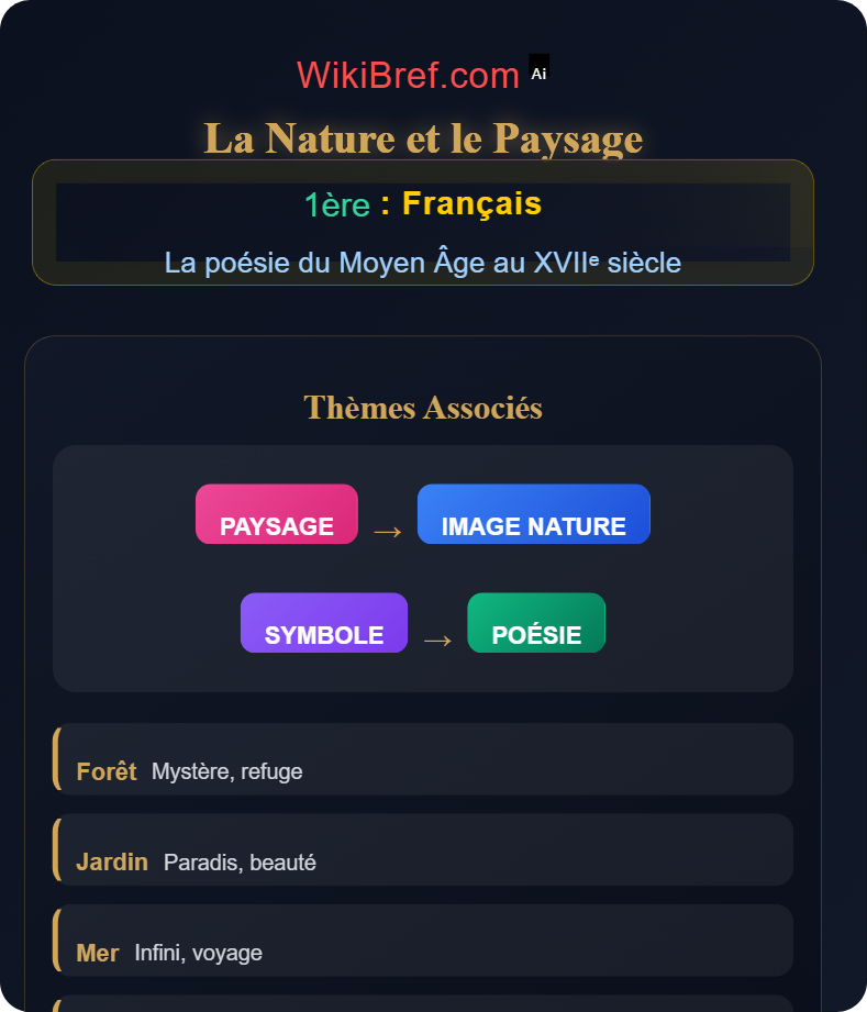 Thèmes majeurs de la poésie La poésie du Moyen Âge au XVIIᵉ siècle