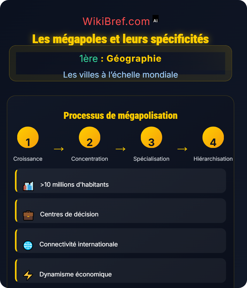 Urbanisation et dynamiques urbaines Les villes à l’échelle mondiale