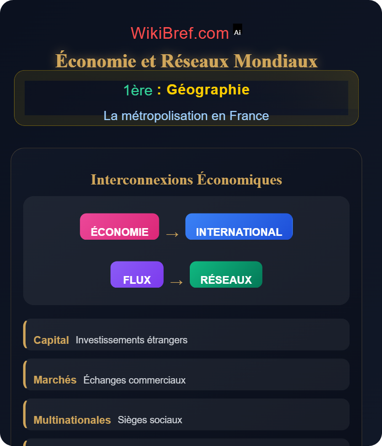 Paris et grandes aires urbaines La métropolisation en France