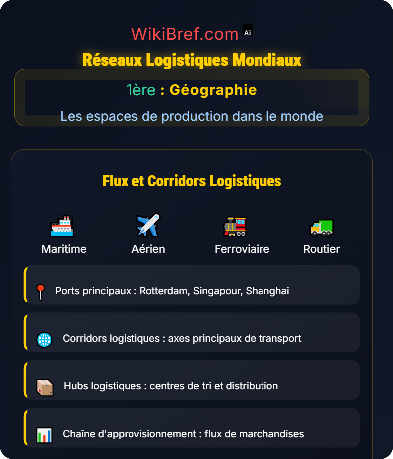 Mondialisation et flux productifs Les espaces de production dans le monde