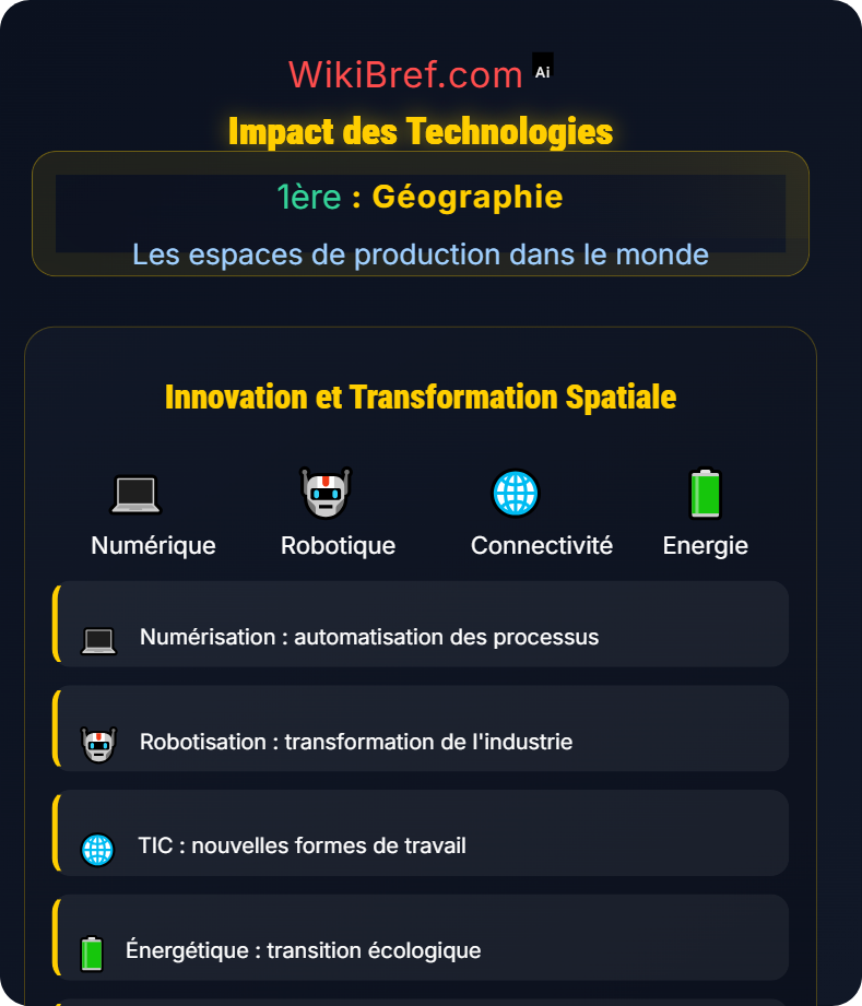 Mondialisation et flux productifs Les espaces de production dans le monde