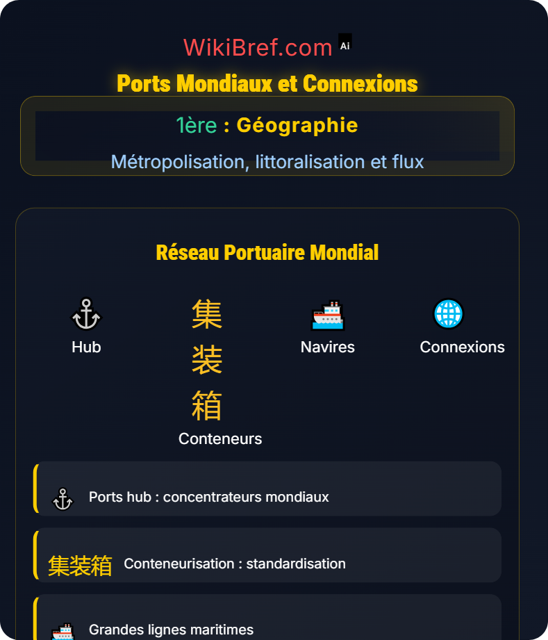 Littoralisation des activités productives Métropolisation, littoralisation et flux