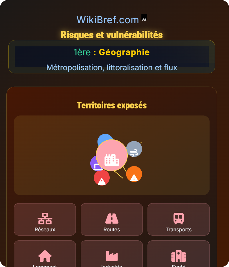 Flux et interdépendances territoriales Métropolisation, littoralisation et flux