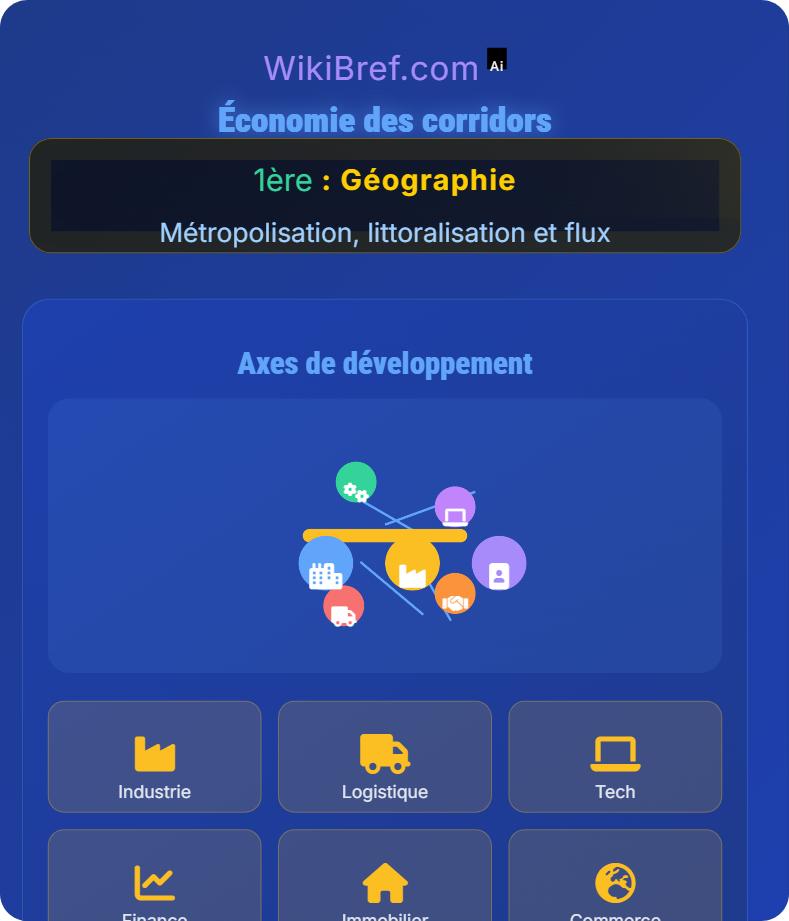 Territorialisation des réseaux de transport Métropolisation, littoralisation et flux