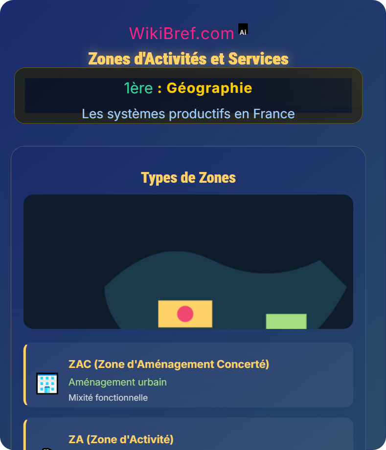 Organisation des espaces productifs français Les systèmes productifs en France