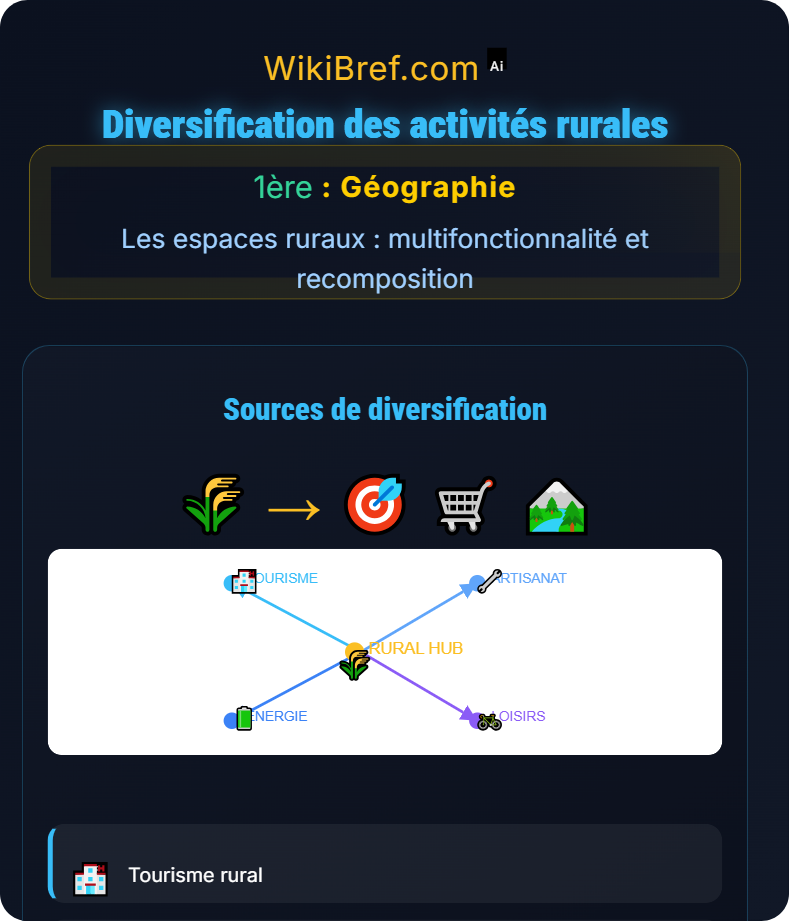 Recomposition des espaces ruraux dans le monde Les espaces ruraux : multifonctionnalité et recomposition