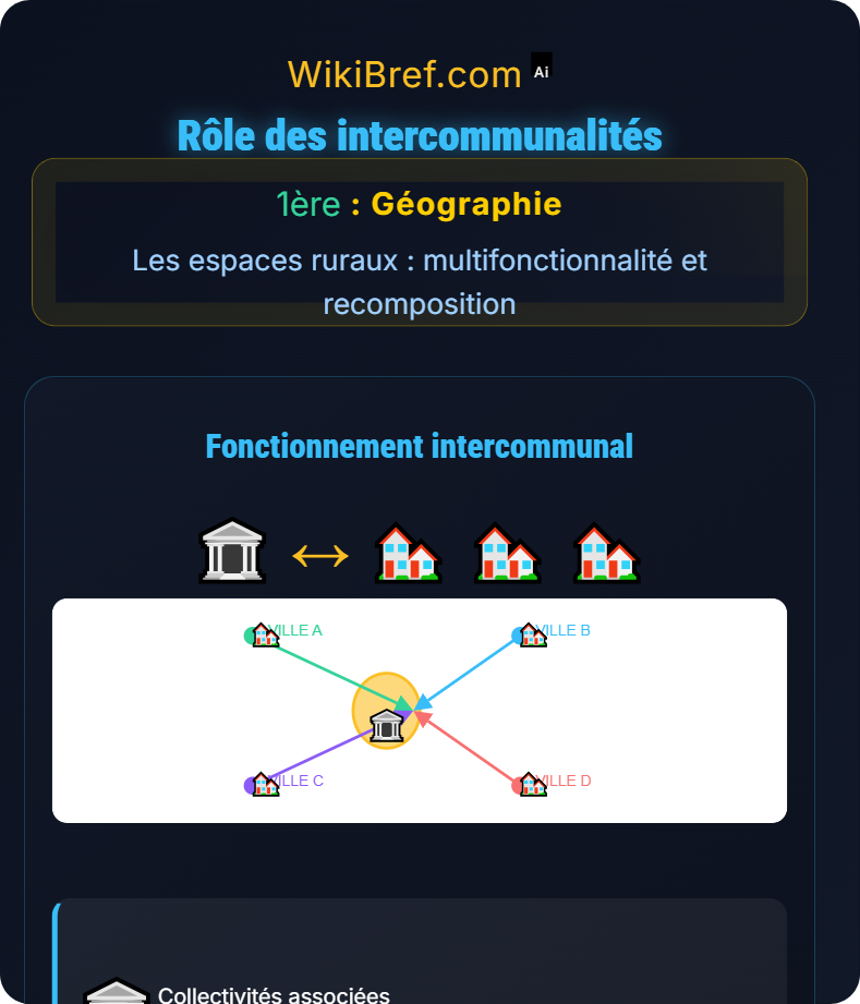 Espaces ruraux français et politiques territoriales Les espaces ruraux : multifonctionnalité et recomposition