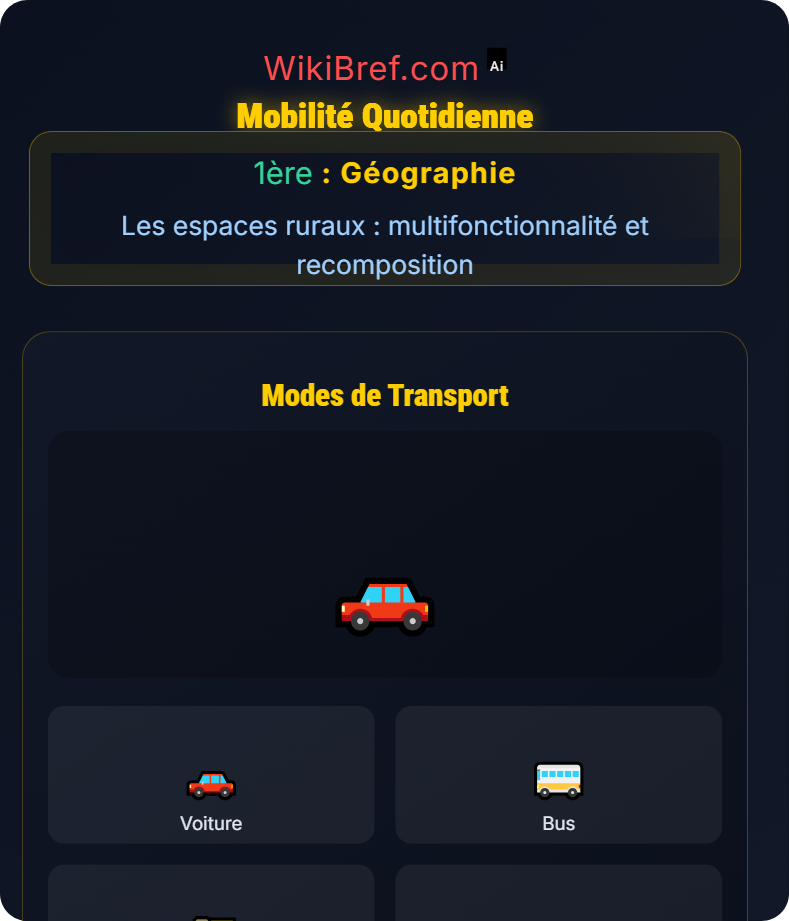 Fonctions sociales et services des campagnes Les espaces ruraux : multifonctionnalité et recomposition
