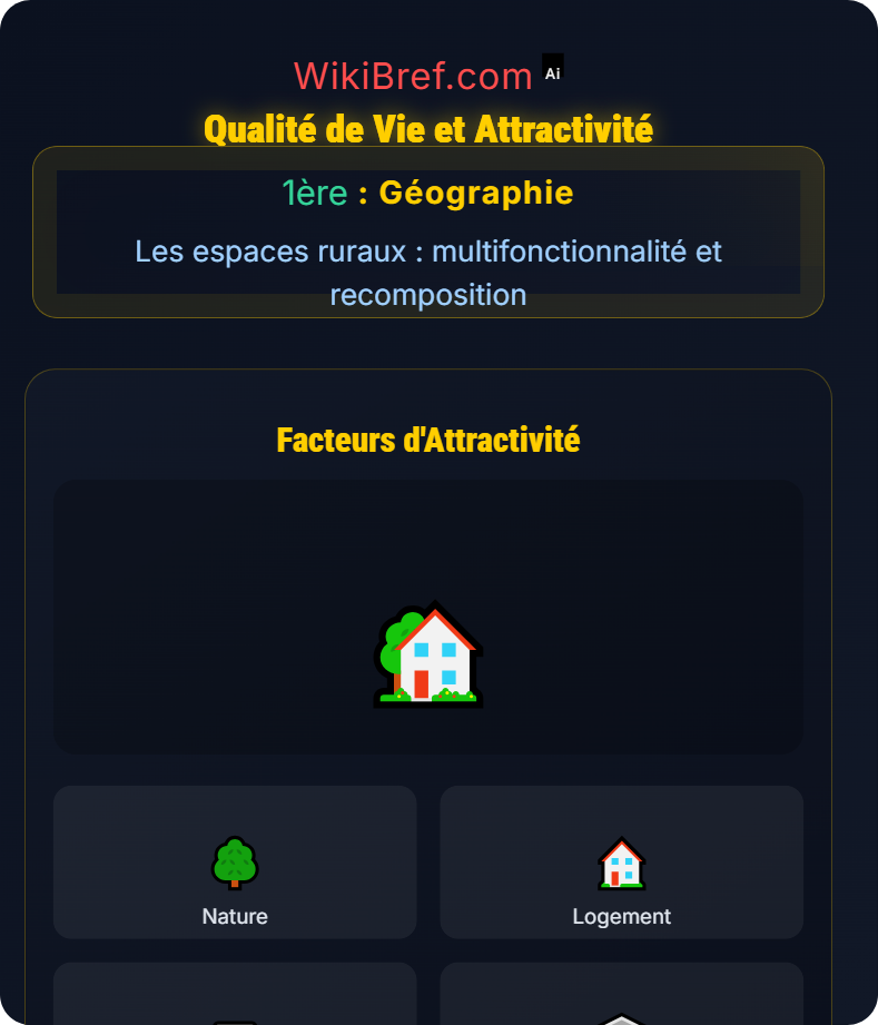Fonctions sociales et services des campagnes Les espaces ruraux : multifonctionnalité et recomposition