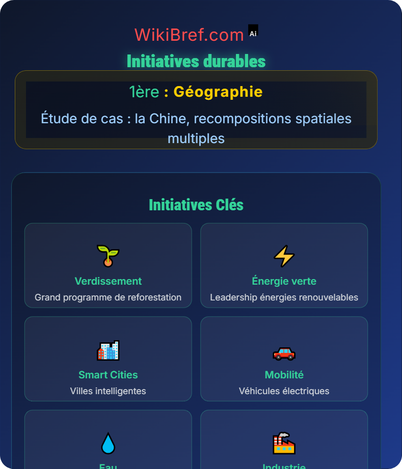 Ressources et environnement sous pression Étude de cas : la Chine, recompositions spatiales multiples