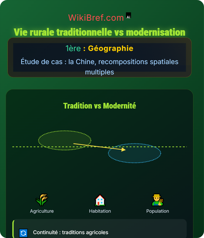 Espaces ruraux : continuité et fragmentation Étude de cas : la Chine, recompositions spatiales multiples