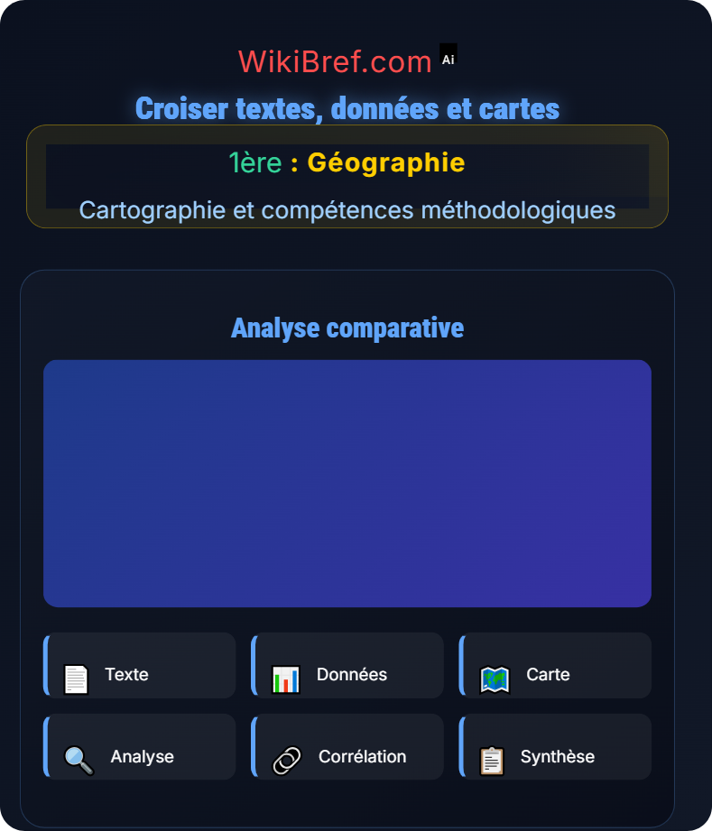 Analyse de documents géographiques Cartographie et compétences méthodologiques