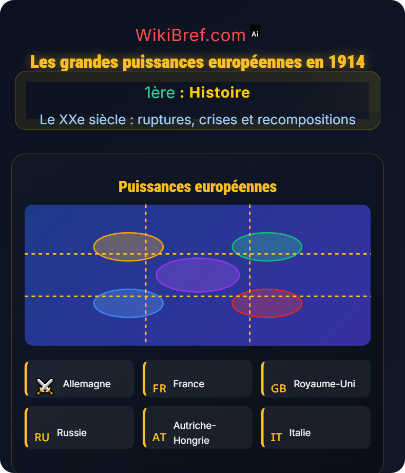 Les origines de la Première Guerre mondiale Le XXe siècle : ruptures, crises et recompositions
