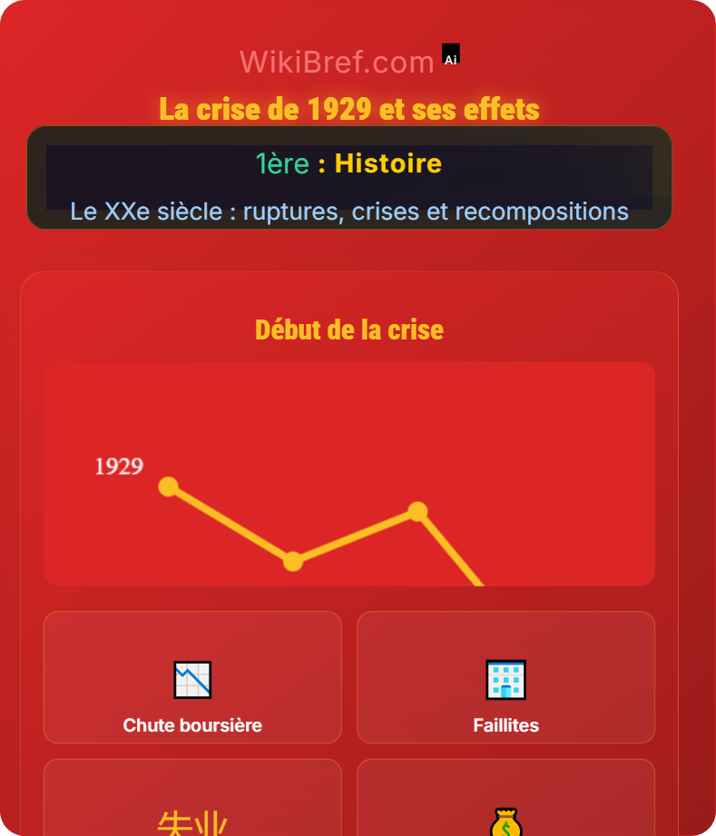 L’entre-deux-guerres : crises et réorganisations Le XXe siècle : ruptures, crises et recompositions
