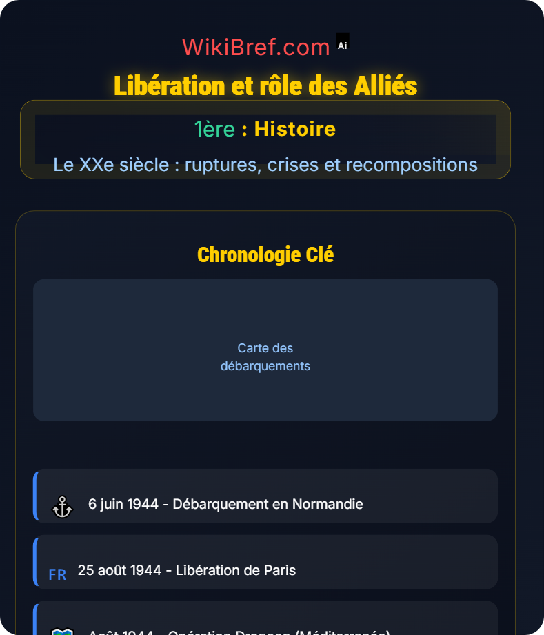 La Seconde Guerre mondiale Le XXe siècle : ruptures, crises et recompositions