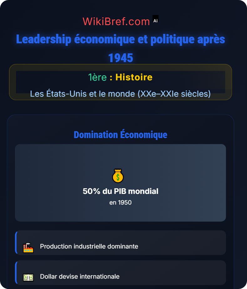 Les États-Unis après 1945 Les États-Unis et le monde (XXe–XXIe siècles)