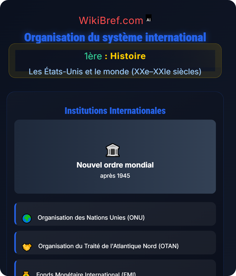 Les États-Unis après 1945 Les États-Unis et le monde (XXe–XXIe siècles)