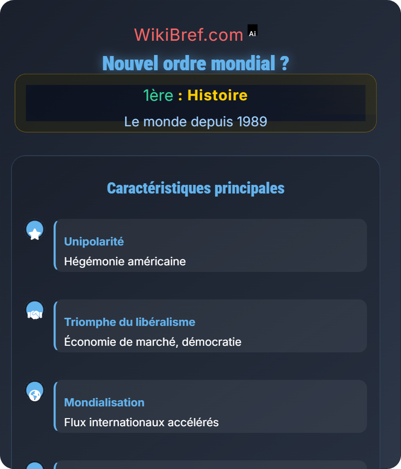 La fin de la bipolarisation Le monde depuis 1989
