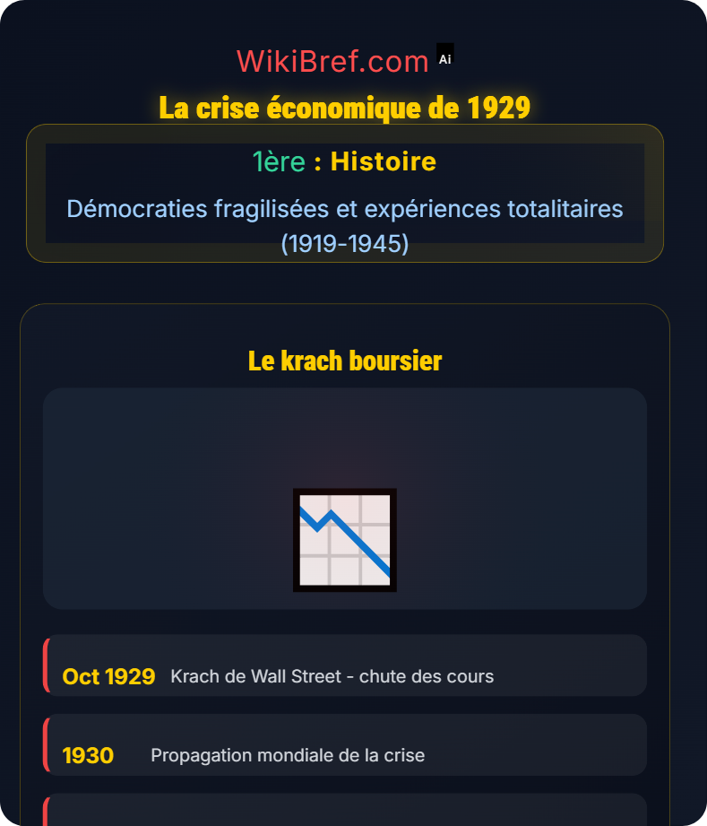 Crises des démocraties Démocraties fragilisées et expériences totalitaires (1919-1945)