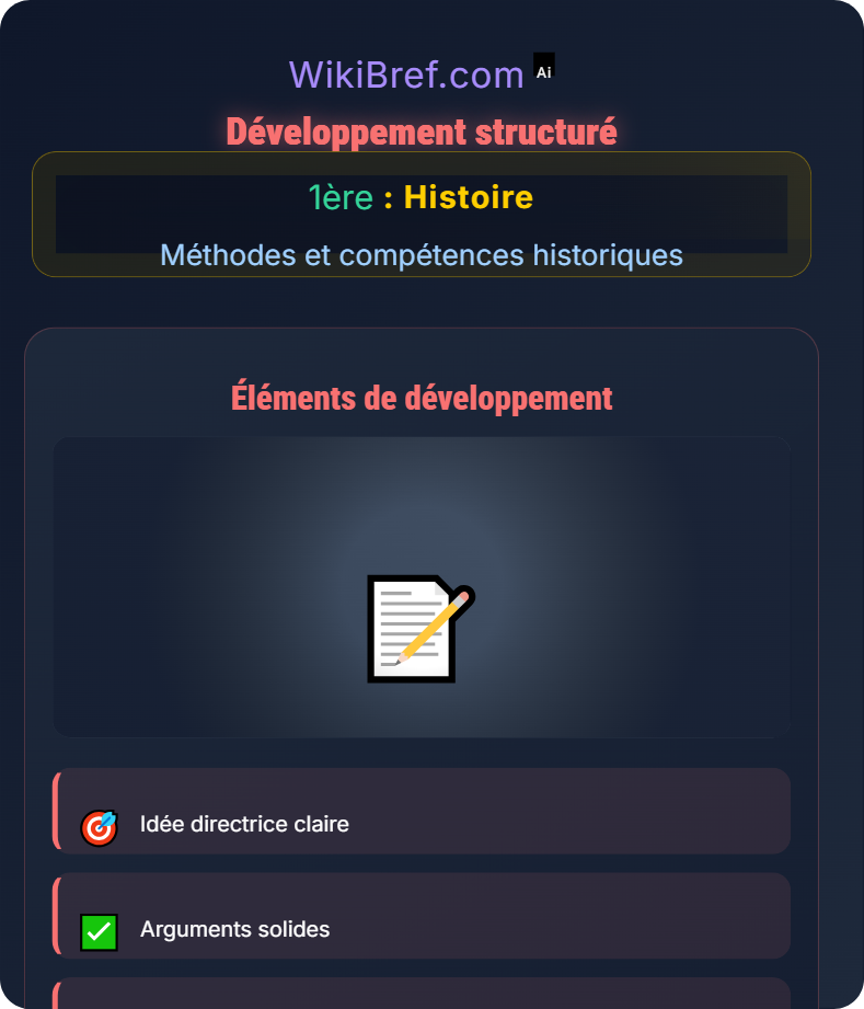 Rédiger une réponse organisée Méthodes et compétences historiques