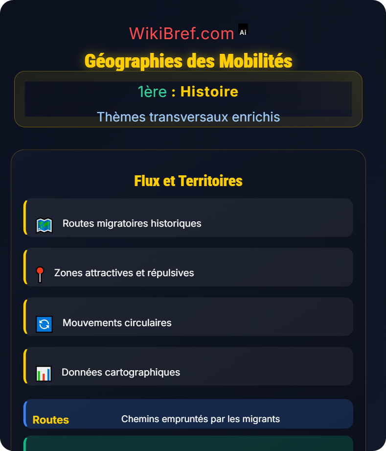 Migrations et mobilités Thèmes transversaux enrichis