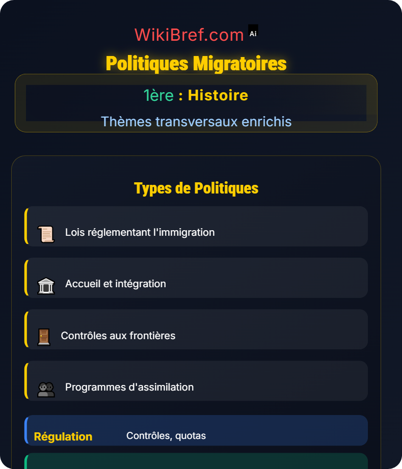 Migrations et mobilités Thèmes transversaux enrichis