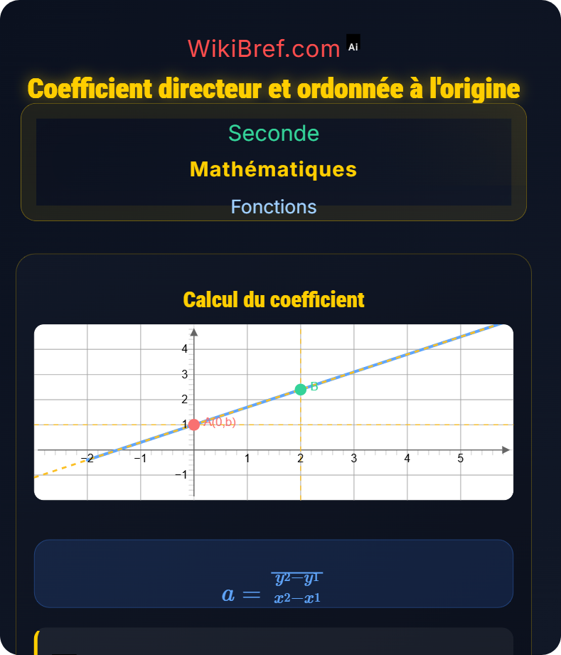 Fonction affine Fonctions