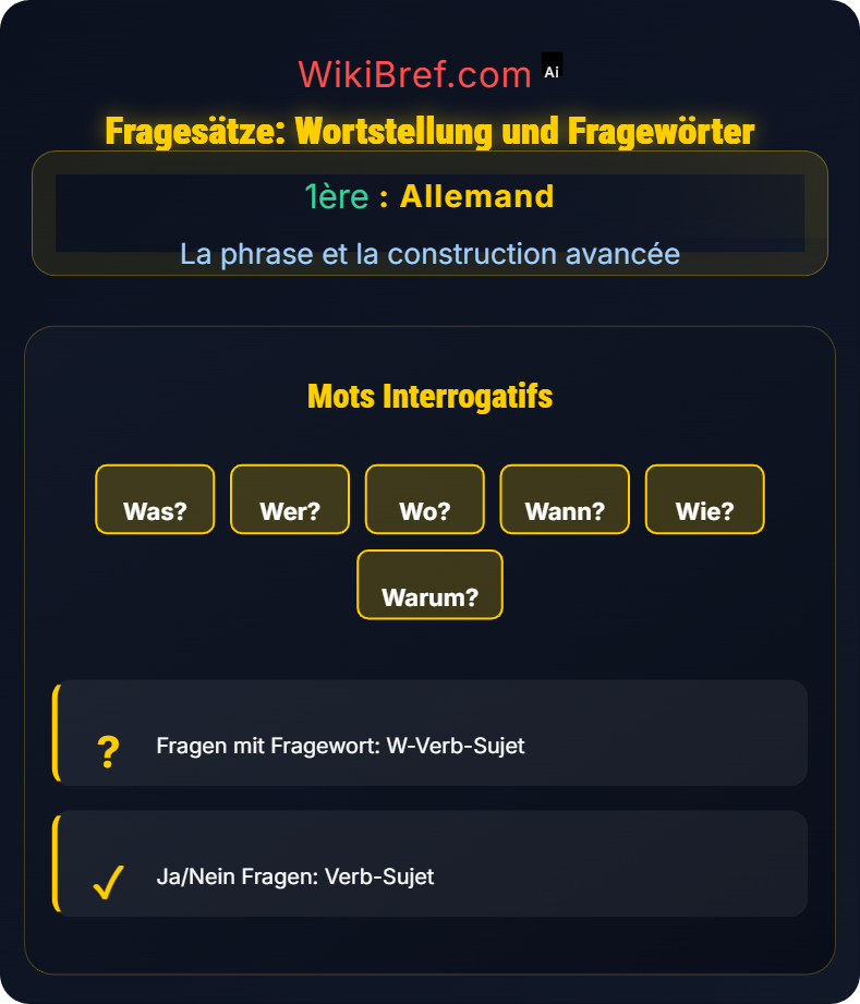 Syntax und Satzbau La phrase et la construction avancée