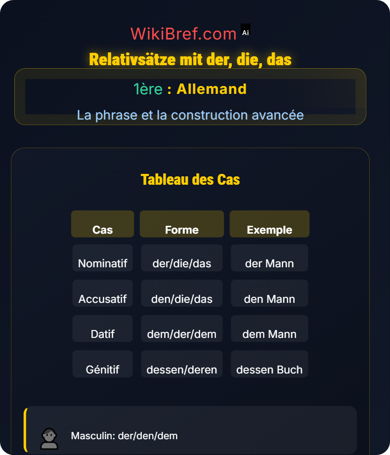 Relative und finale Nebensätze La phrase et la construction avancée