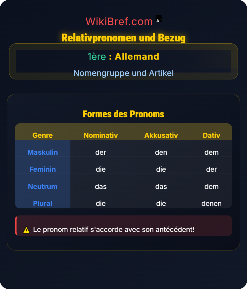 Pronomen in komplexen Sätzen Nomengruppe und Artikel