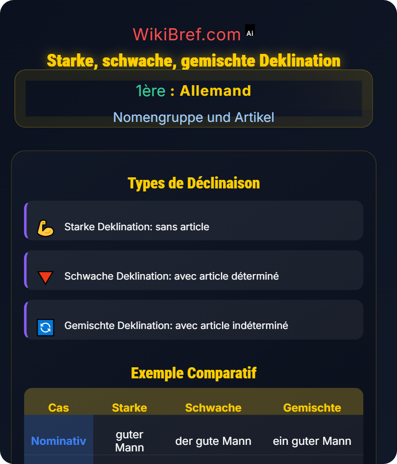 Adjektive und ihre Deklination Nomengruppe und Artikel