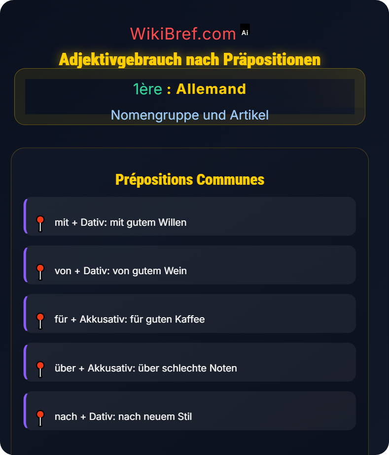 Adjektive und ihre Deklination Nomengruppe und Artikel