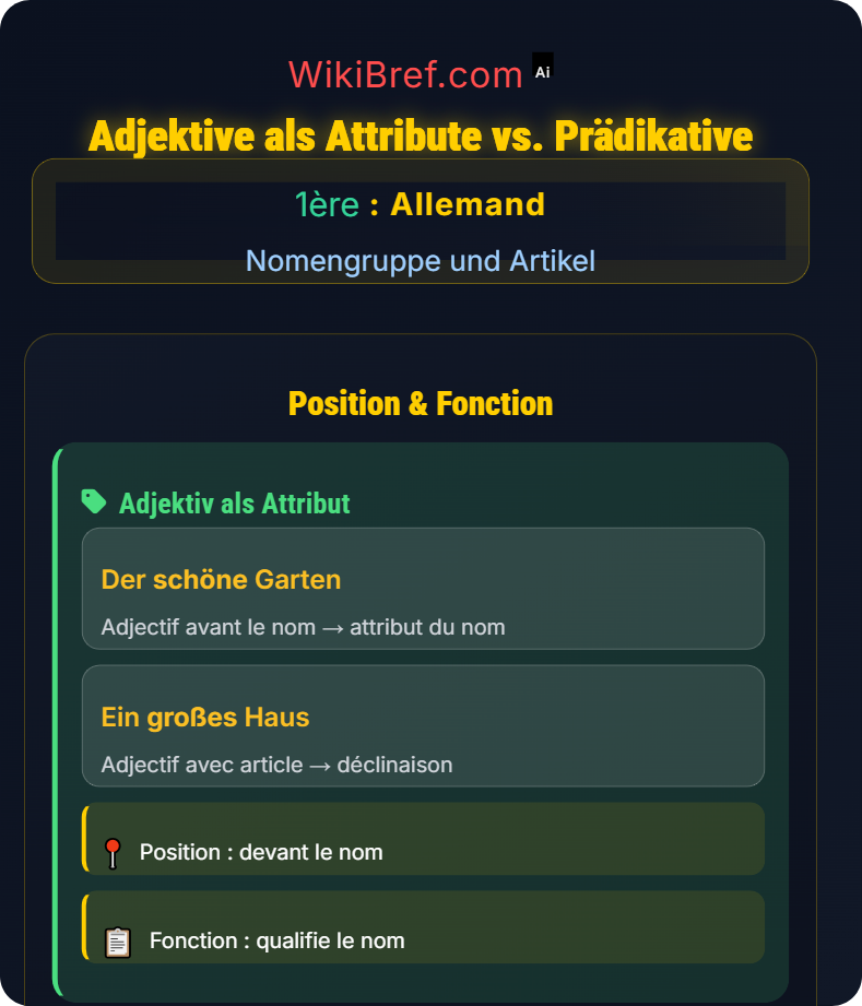 Adjektive und ihre Deklination Nomengruppe und Artikel